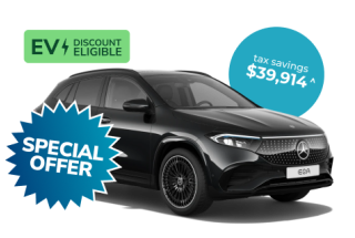 Mercedes-Benz EQA novated leasing through RemServ today. Contact us.