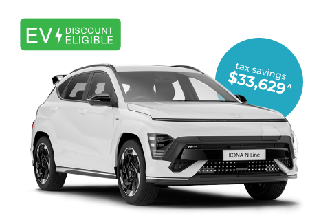 Hyundai Kona Electric N Line Auto 2WD MY25 novated leasing with RemServ today.