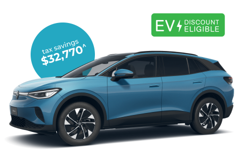 Volkswagen ID.4 Pro E2 Auto MY25 novated leasing through RemServ. Contact us.